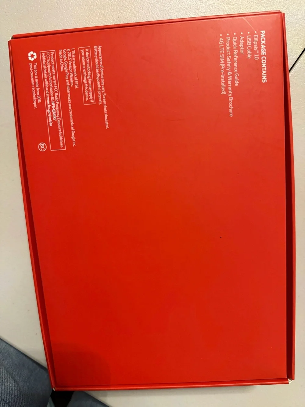 NEW Verizon Ellipsis 10 QTAIR7 16GB 10.1” WiFi + 4G LTE Android Tablet